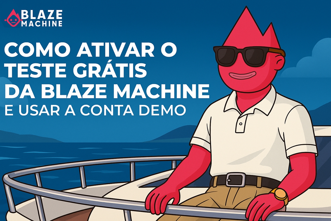 Como ativar o teste grátis da Blaze Machine e usar a conta demo